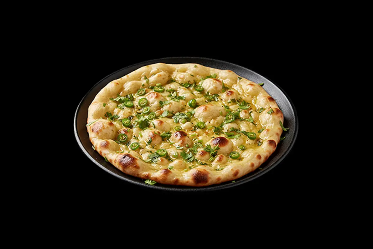 Cheese & Chilli Naan (G, D)